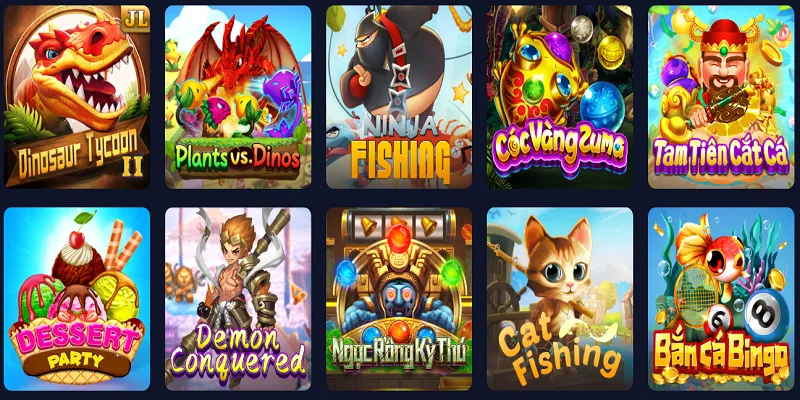 Các loại game bắn cá tại VZ99